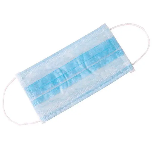 Alt view image 4 of 6 - Single Use Ear Loop Mask, 3-Ply Disposable Non-Woven Face Mask, Latex-Free, Fiberglass-Free, Protects Against Pollen, Dust, 50-Count