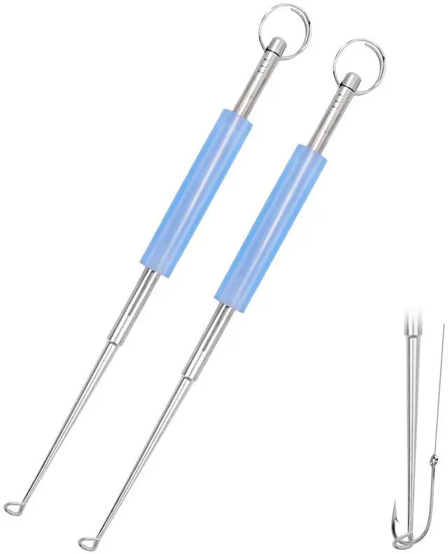 Main image of 2pcs Stainless Steel Fishing Unhooking Disgorgers Portable Fishing Hook Remover Tools Fishing Supplies for Lake Fishing River Fishing Sea Fishing
