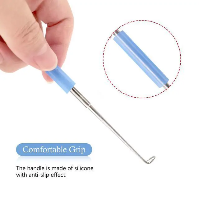 Alt view image 4 of 7 - 2pcs Stainless Steel Fishing Unhooking Disgorgers Portable Fishing Hook Remover Tools Fishing Supplies for Lake Fishing River Fishing Sea Fishing