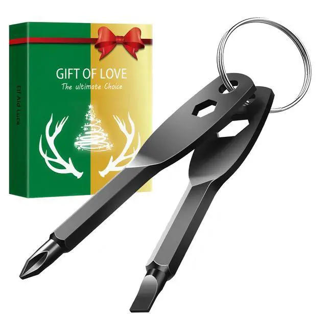 Main image of Gifts for men, Portable 4-in-1 Pocket Screwdriver Keychain Multitool, a Cool Gadget Perfect for Dads, Husbands and Boyfriends
