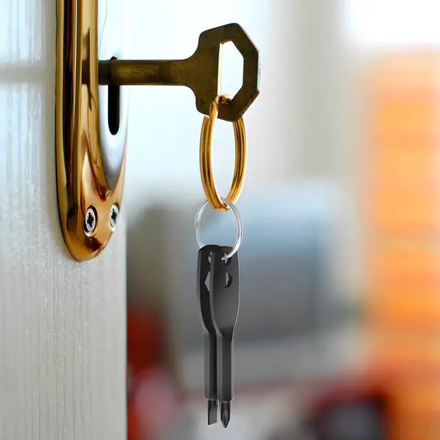 Alt view image 7 of 7 - Gifts for men, Portable 4-in-1 Pocket Screwdriver Keychain Multitool, a Cool Gadget Perfect for Dads, Husbands and Boyfriends