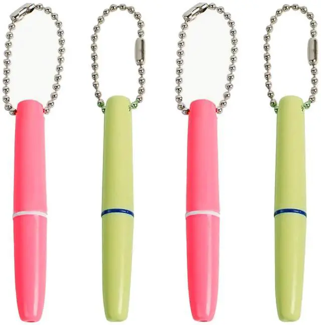 Alt view image 4 of 5 - 2PCS Reusable Dental Picks Kit Portable Teeth Stain Plaque Remover with Keychain with Keychain Tooth Erasers Tartar Eraser Tool Set for Travel, Pets & Oral Hygiene, Pink and Green