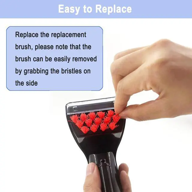 Alt view image 3 of 6 - 1400B Little Green 3" Tough Stain Brush Tool Replacement for Bissell Little-Green Upright & Portable Carpet Cleaners for 1400B 4075 3860 1425 1400W 1400 3353 1986 1844 2290A Series, Black,1 Brush