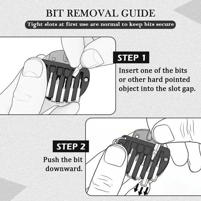 Alt view image 5 of 7 - Multitool Keychain Tool, 7-in-1 Pocket Screwdriver Bits and Cutter