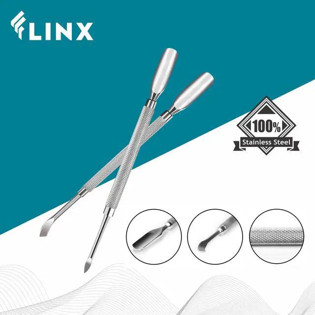 Alt view image 6 of 7 - Metal Cuticle Pusher Tool 4 Pcs Nail Manicure Tools Nail Tols for Manicure & Pedicure, Metal Cuticle Pushers and Scraper, Nails Cuticles Pusher Cuticle Tools for Nails