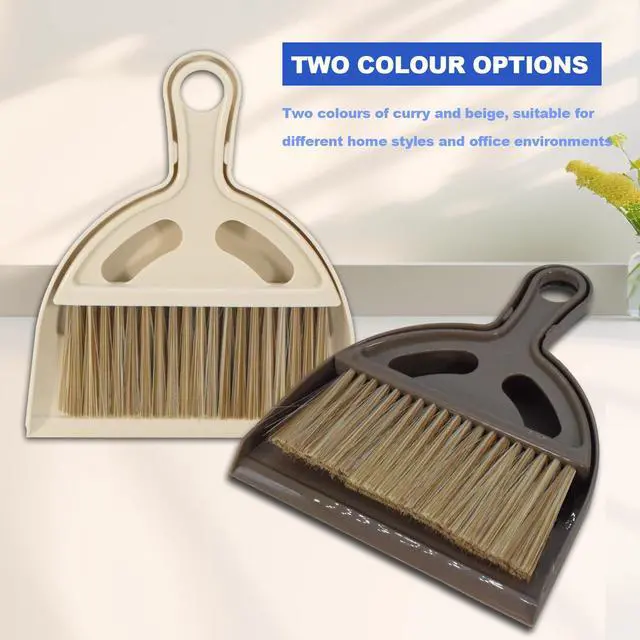 Alt view image 5 of 7 - Mini Broom and Dustpan Set Hand Broom with Dustpan Portable Housekeeping Cleaning Tools for Desk,Counter,Sofa,Kitchen,Office,Nest (Coffee)