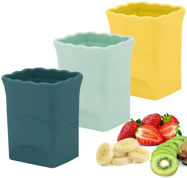 Main image of 3Pcs Strawberry Slicer CupFruit Slicer Cup for Strawberry Egg Banana Mushroom Cucumber Kiwi and Veggie Salad Speed Cutter the Kitchen Portable Slicing Tool (3Pcs)