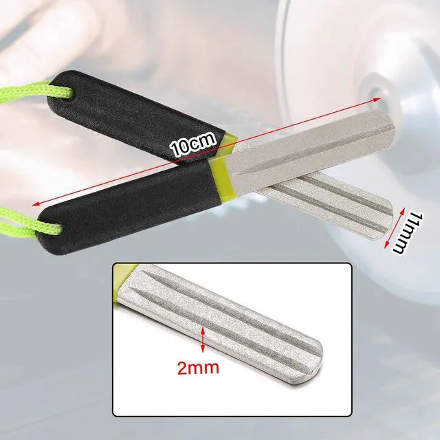 Alt view image 2 of 6 - 2 Pcs Hook Sharpener Hook File for Fishing Diamond File with Handle Portable Double Sided Fine and Medium Grit for Fishing(Multi Color)