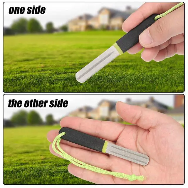 Alt view image 5 of 6 - 2 Pcs Hook Sharpener Hook File for Fishing Diamond File with Handle Portable Double Sided Fine and Medium Grit for Fishing(Multi Color)