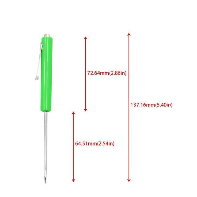 Alt view image 2 of 7 - 2Pcs Green Mini Pocket Screwdriver Flathead