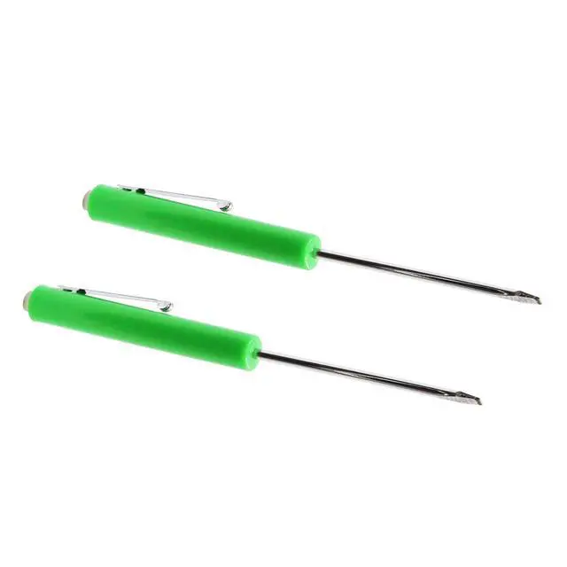 Alt view image 7 of 7 - 2Pcs Green Mini Pocket Screwdriver Flathead