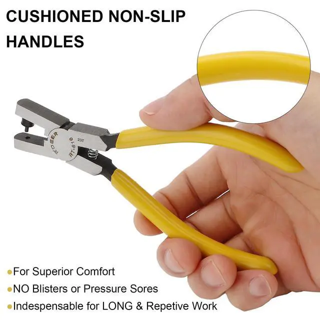 Alt view image 4 of 7 - Watch Belt Leather Hole Puncher Plier Round Hole Punch Pliers Universal 2.0mm Shoe Strap Punch Hole Tool Small Hole Punching for Thin Belts, Shoes, Fabric Dog Collars, DIY Home or Craft Projects