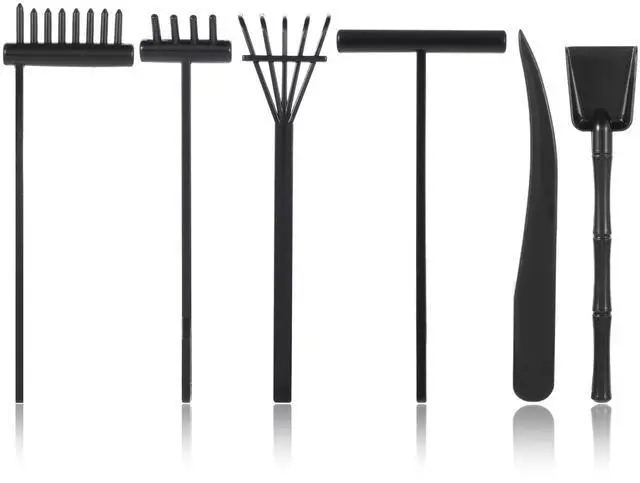 Main image of Mini Zen Garden Kit, 6 Pcs Zen Garden Rake Tools Sand Casting Kit, Sand Zen Garden, Meditation Accessories for Home Office Desk Garden Decor