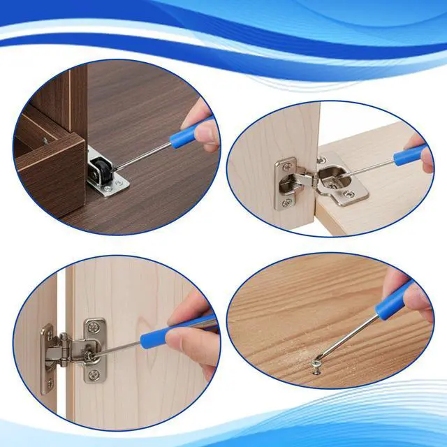 Alt view image 6 of 7 - 2 PCS Mini Pocket Screwdriver with Clip, 2 in 1 Magnetic Double-End Slotted and Phillips Screwdrivers Blue Two Use Set Portable Small Flathead Screwdriver Mini Cross Head Screwdrivers for Mechanical