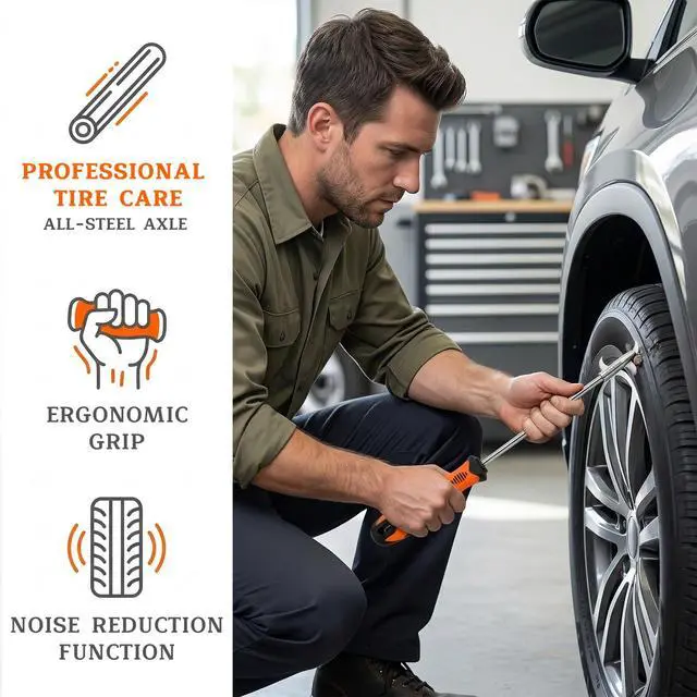 Alt view image 4 of 6 - Automotive Tire Stone Cleaning Hook, Portable Wheel Cleaning Tool Groove Stone Remover, Multifunctional Tire Tread Cleaner Maintenance Tool for Most Vehicles, Car Accessories