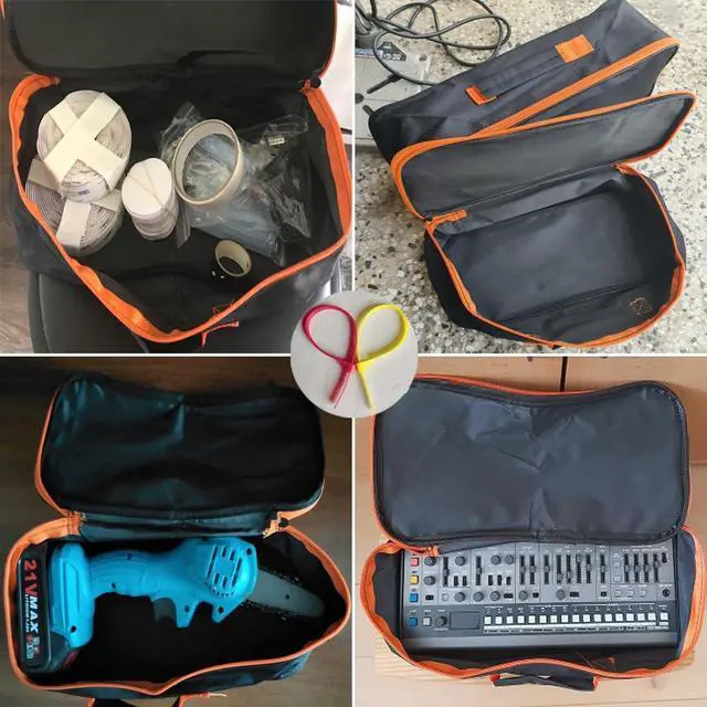 Alt view image 6 of 7 - Tool Bag, Waterproof Oxford Bag, Multiple Purpose-Tool Organizers and Storage, Small Metal Tools Bags (Small Portable Zipper Tool Pouch)