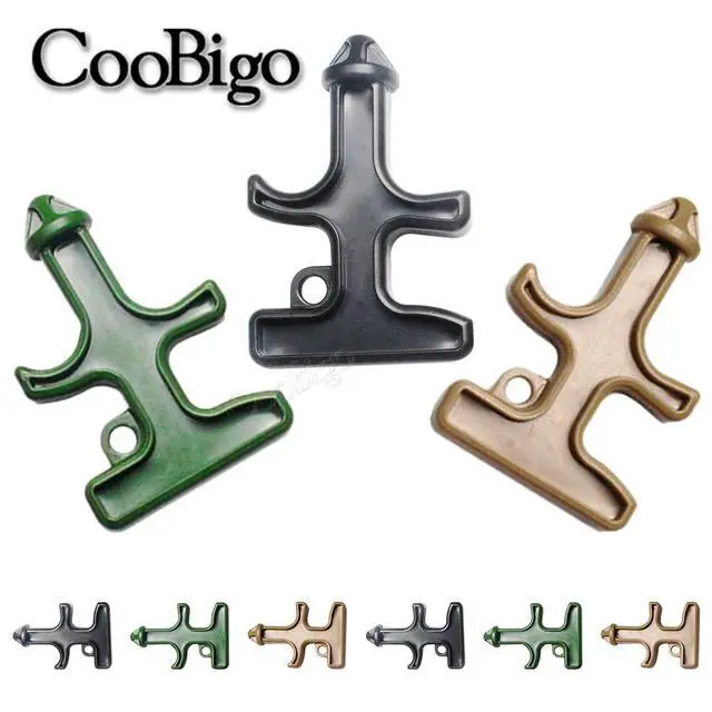 Alt view image 3 of 3 - 3pcs Pack Mixed Colors Portable Stinger Duron Steel Drill POM Protect Combat Tool Key Chain Outdoor Camping Survival Tactical Kits (Mixed 3 Colors in Package)
