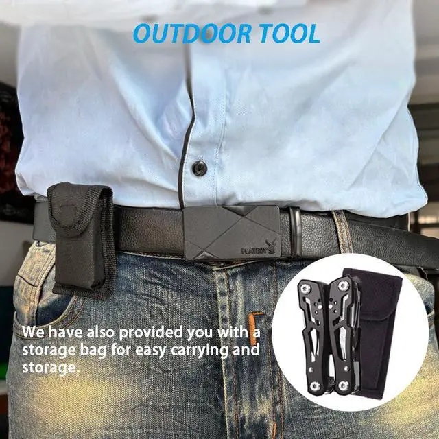 Alt view image 5 of 7 - MINI Multitool Pliers, Birthday Christmas Gifts for Men Boyfriend Dad Husband Women, Pocket Knife 14-In-1, Rugged and Practical Portable Computer and Bike Gadgets, Black Camping and Survival Tools