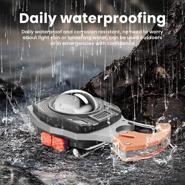 Alt view image 3 of 6 - Keychain Work Light Keychain Flashlights,Portable Rechargeable COB Work Light Emergency Light with Magnet Base,Whistle for Fishing,Cycling and Hiking-7 Light Modes