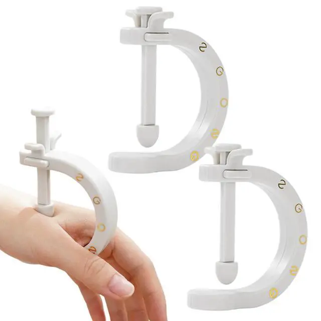 Main image of 2PCS Acupuncture Clip Tool, Migraine Relief Hand Clip, Compact Pressure Point Massage Tool, Portable Pressure Point Clip for Hand Foot Ear Migraine Relief, Light Gray