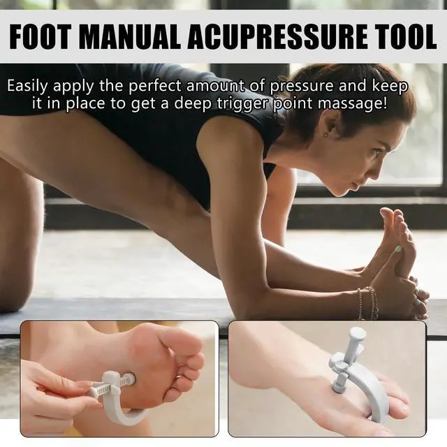 Alt view image 3 of 7 - 2PCS Acupuncture Clip Tool, Migraine Relief Hand Clip, Compact Pressure Point Massage Tool, Portable Pressure Point Clip for Hand Foot Ear Migraine Relief, Light Gray