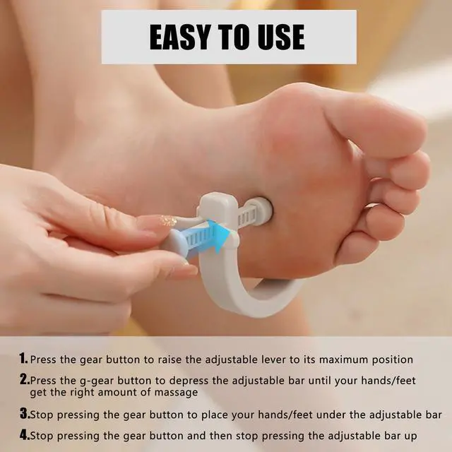 Alt view image 6 of 7 - 2PCS Acupuncture Clip Tool, Migraine Relief Hand Clip, Compact Pressure Point Massage Tool, Portable Pressure Point Clip for Hand Foot Ear Migraine Relief, Light Gray