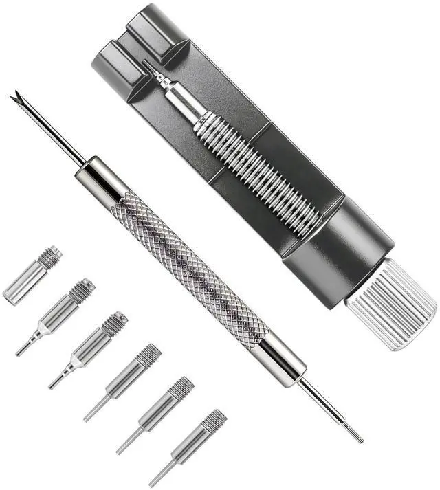 Main image of Watch Link Removal kit, Watch Band Adjust and Pin Remover for Sizing Metal Bracelets, Professional Watch Repair Kit with Extra Replacement(Gray)