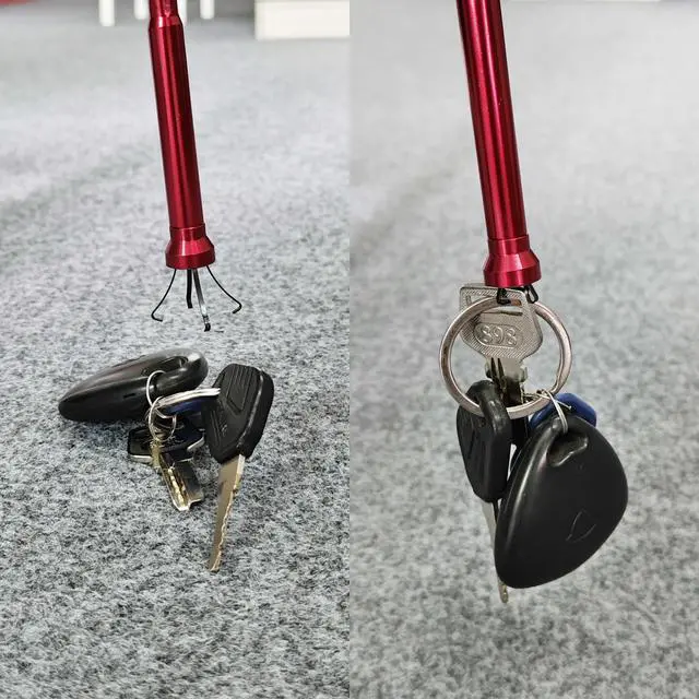 Alt view image 4 of 6 - Flexible Claw Pickup Tool with Magnet, Magnetic Pickup Tool, 4-Finger Claw, Rustless SpringClaw-Type Magnetic Pick-up Tool, for Garbage Pick up