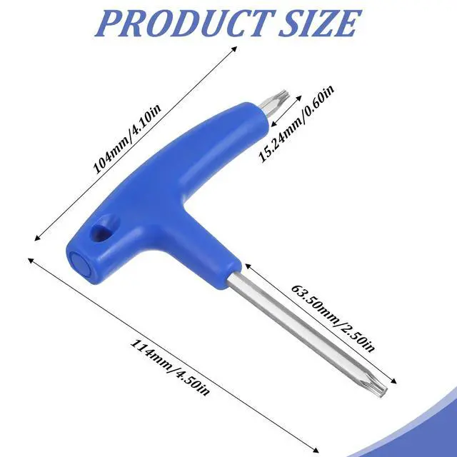 Alt view image 3 of 7 - Golf Driver Tool, 2 in 1 Golf Torque Wrench for T20 and T25, Portable Driver Tools, Adjustment Golf Tool with Plastic Handle, Golf Accessories for Golf Club Driver Equipment(Blue)