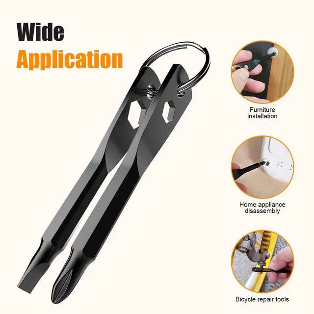 Alt view image 2 of 7 - Gifts for Christmas Stocking Stuffers for Men,Keychain Screwdriver Tool Gifts Stocking Stuffers for Men, 4-in-1 Screwdriver Bit with Phillips,Slotted and Hex Wrench Cool Gadgets for Husband
