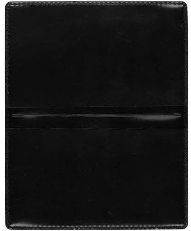 Alt view image 2 of 6 - Folding Business Card Holders - SINGLE Pack - Polypropylene Plastic (RPP2915-BK-1) BLACK - (PACK of 1)