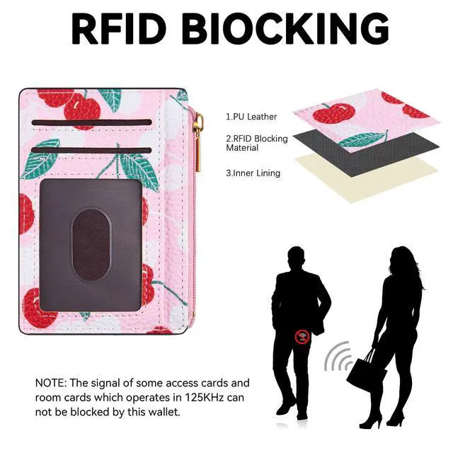 Alt view image 2 of 7 - Womens Credit Card Holder Wallet, Small Slim RFID Blocking Sleeve