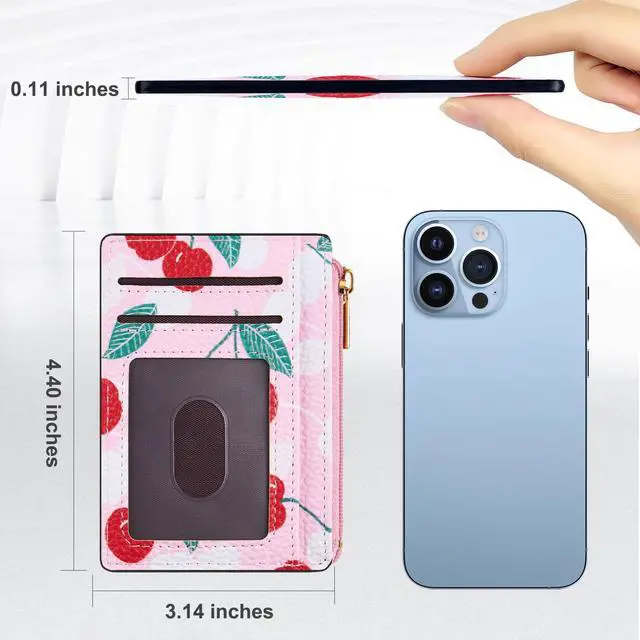 Alt view image 5 of 7 - Womens Credit Card Holder Wallet, Small Slim RFID Blocking Sleeve