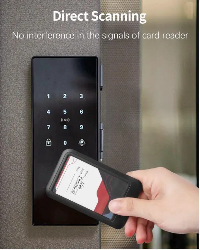 Alt view image 2 of 7 - 3 Pack Sliding Vertical Badge Holders for Office School IDs