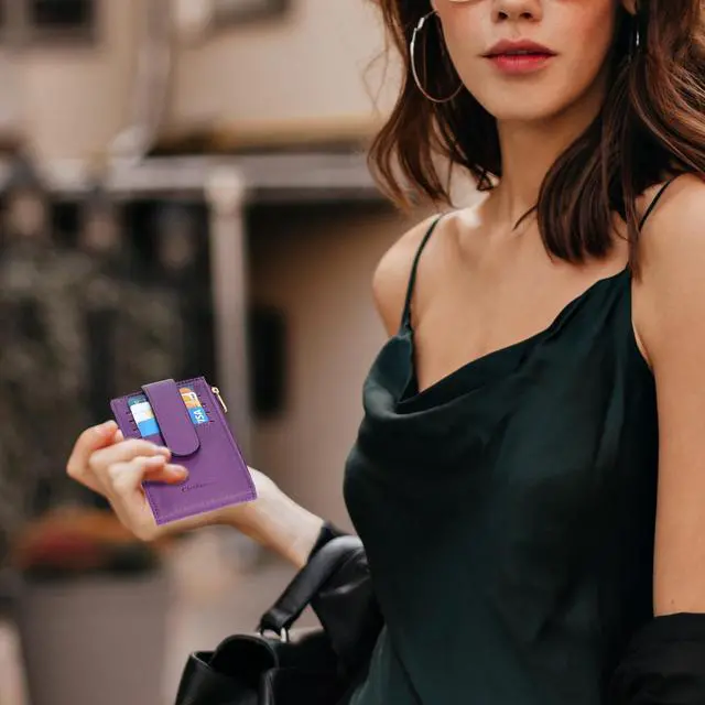 Alt view image 7 of 7 - Women's RFID Slim Card Holder Wallet