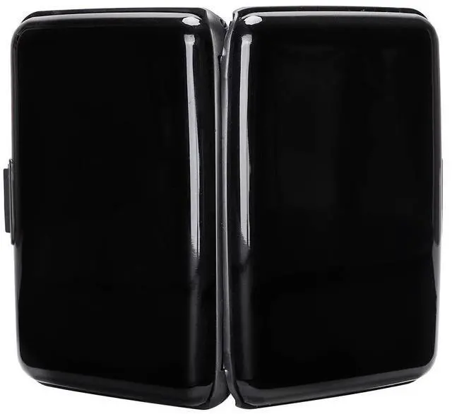 Alt view image 3 of 7 - RFID Blocking Credit Card Protector Aluminum ID Case Hard Shell Business Card Holders Metal Wallet for Men or Women (Black)