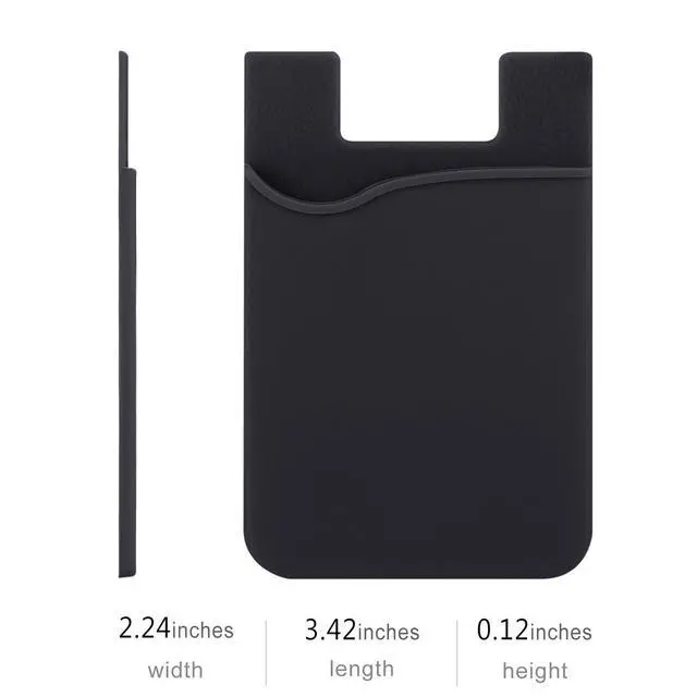 Alt view image 2 of 7 - Adhesive Card Holder, 6 Pack Silicone Credit Card Holder for iPhone, Adhesive Silicone Back of Phone Wallet,Rubber Card Holder for Phone Case for iPhone 17 16 15 14 13 Pro Max,iPad,Samsung,LG,Tablet