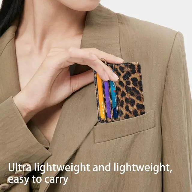 Alt view image 7 of 7 - Slim Minimalist Pocket Credit Card Holder Wallet Women