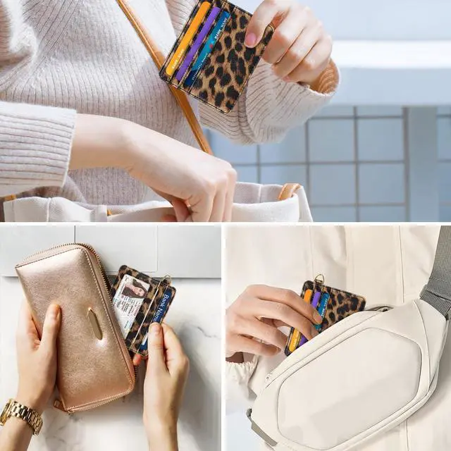 Alt view image 6 of 7 - Slim Minimalist Pocket Credit Card Holder Wallet Women