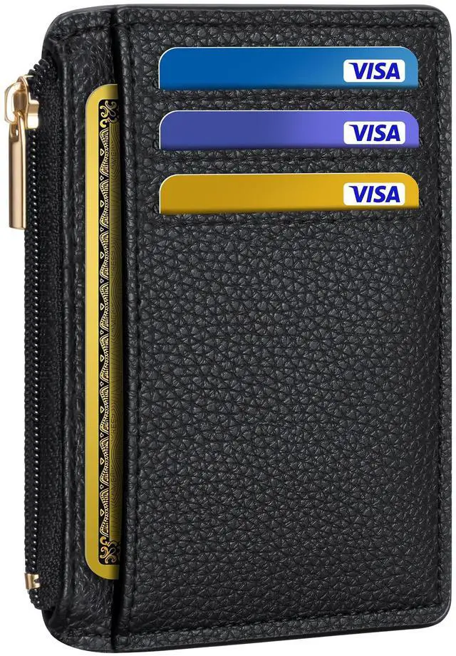 Main image of Womens Credit Card Holder Wallet, Small Slim RFID Blocking Sleeve