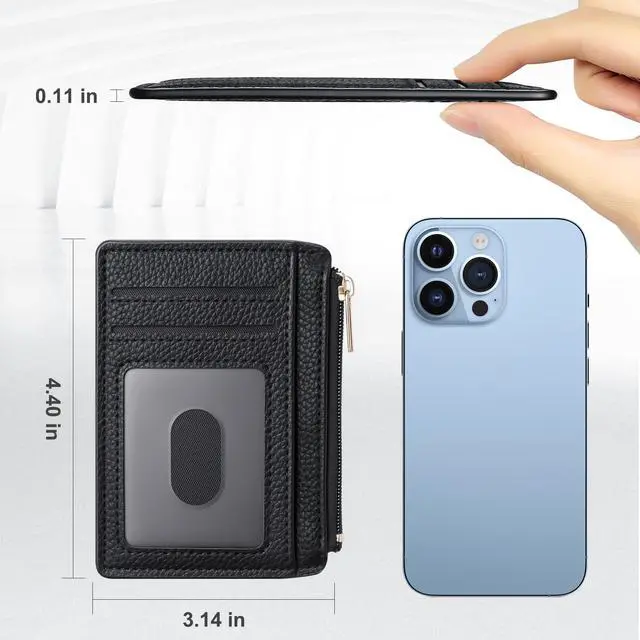 Alt view image 5 of 7 - Womens Credit Card Holder Wallet, Small Slim RFID Blocking Sleeve
