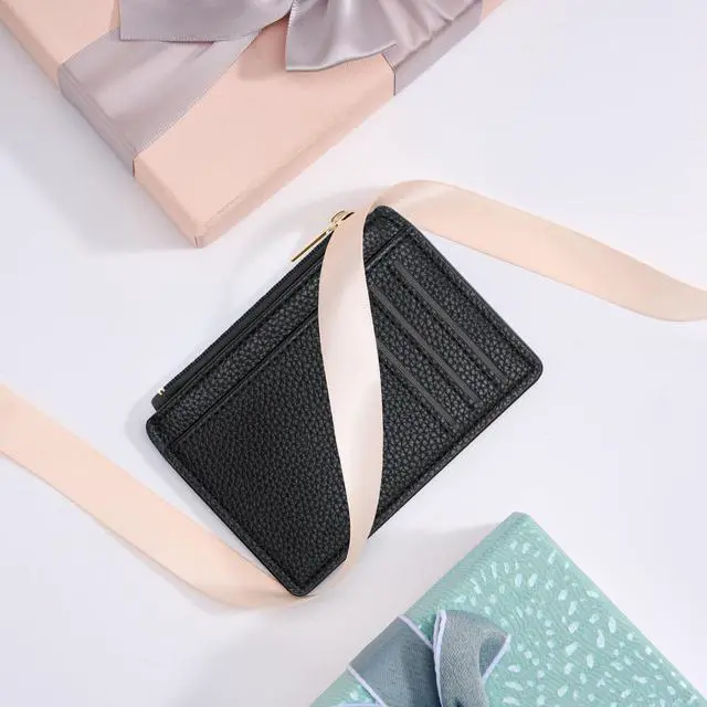 Alt view image 7 of 7 - Womens Credit Card Holder Wallet, Small Slim RFID Blocking Sleeve