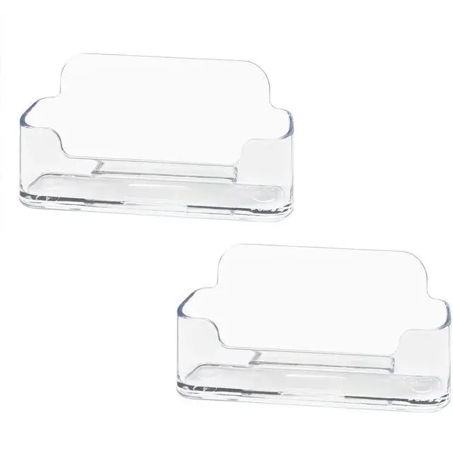 Main image of Acrylic Business Card Holder for Desk, Clear Plastic Business Cards Display Holders Stand, Fits 30-50 Business Cards