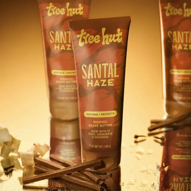Alt view image 2 of 4 - Whipped Shave Butter Santal Haze, Moisturizing & Hydrating Shave Cream with Shea Butter & Aloe, Smooth Glide for Soft Skin, Warm Woodsy Scent, 7 Fl Oz