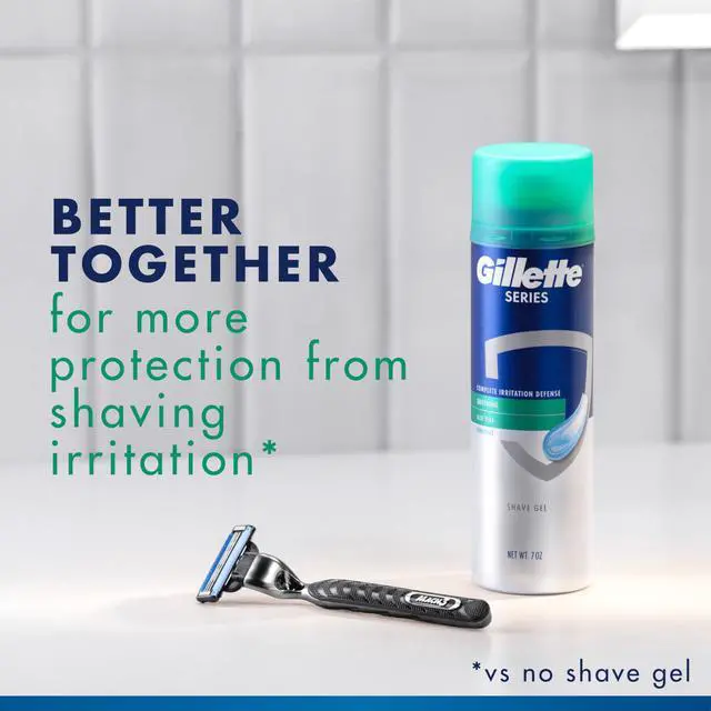 Alt view image 4 of 7 - Series 3X Action Shave Gel, Sensitive Twin Pack, 7 Oz (Pack of 2)