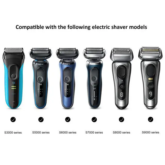 Alt view image 3 of 7 - Electric Shaver Travel Case for Braun Series 3/5/6/7/8/9, Hard EVA Storage Bag with Dual Straps, Portable Protective Organizer for Men's Electric Razor, Charger & Accessories, Light Blue