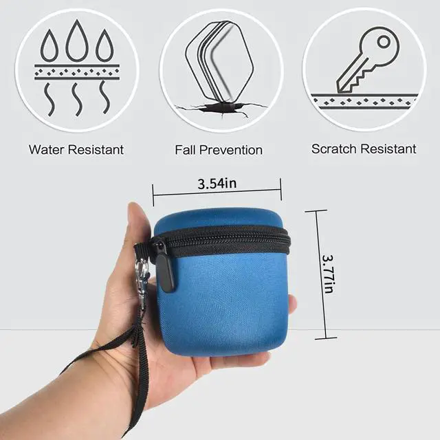 Alt view image 4 of 7 - Head Shaver Case Compatible with for Microtouch/for SOLIMPIA/for Tustaw Men Shavers, Travel Electric Razor Storage Box with Zippered Mesh Pocket for Grooming Kit (Bag Only)