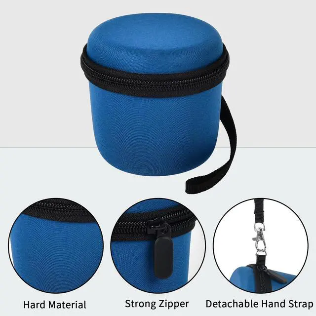 Alt view image 2 of 7 - Head Shaver Case Compatible with for Microtouch/for SOLIMPIA/for Tustaw Men Shavers, Travel Electric Razor Storage Box with Zippered Mesh Pocket for Grooming Kit (Bag Only)