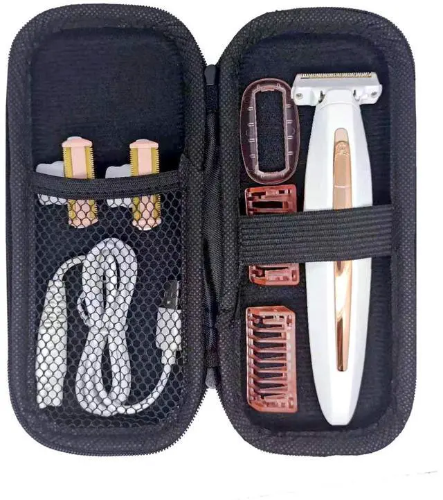 Main image of Hard Shaver Case for Finishing Touch Flawless Body Rechargeable Ladies Shaver and Trimmer Travel Case Portable Protective Bag