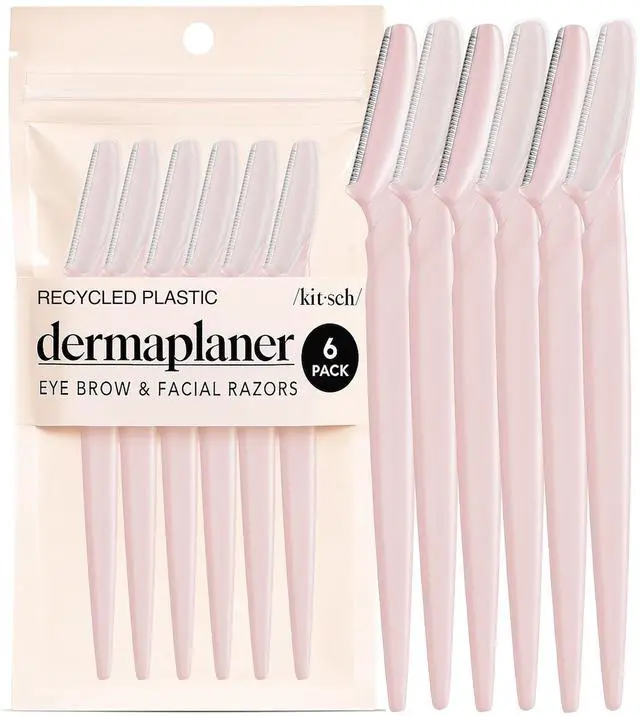 Main image of Dermaplane Razor for Women Face Blush, 6 pcs